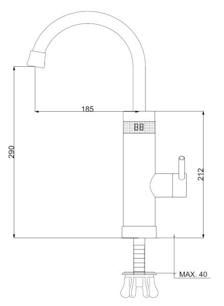 РМС-ЭЛ05  Кран-водонагреватель проточного типа
